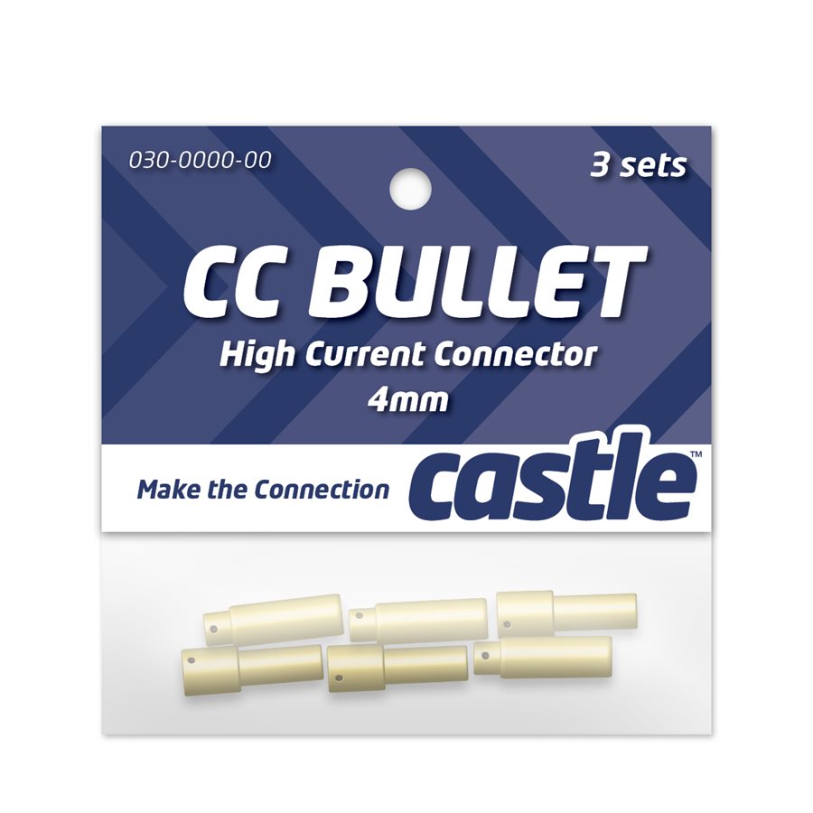 Connecteurs Bullet 4 mm Castle Creation