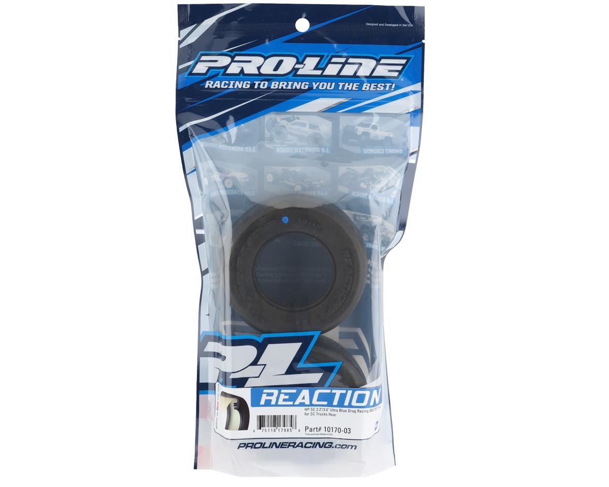 Pro-Line PRO10170-03 Reaction HP Belted Drag Slick 2.2/3.0 SCT Rear Tires