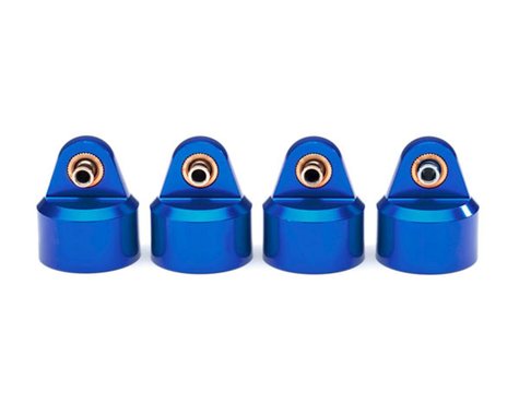 Traxxas 8964X GT-Maxx Aluminum Shock Caps (Blue) (4)