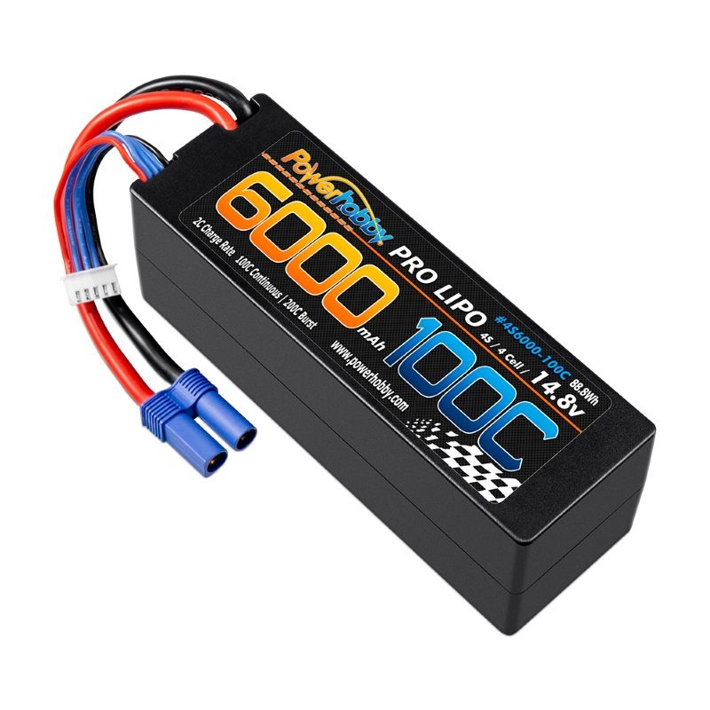 Batería Lipo Powerhobby 4s 14.8v 6000mah 100c EC5