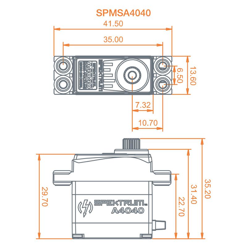 SPEKTRUM SPMSA4040 MT/HS Micro Metal Gear HV Servo
