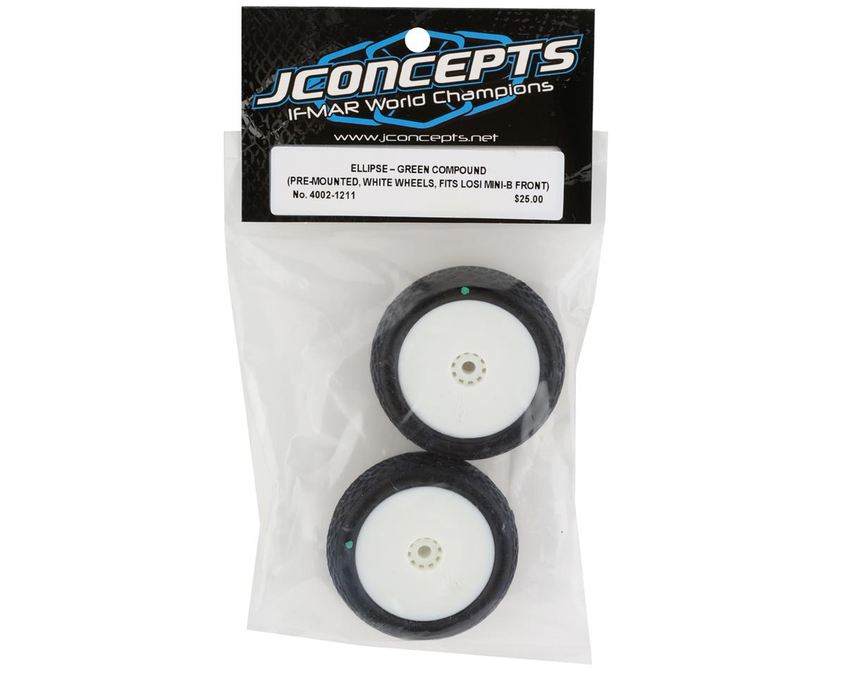 JConcepts 4002-1211 Mini-B Ellipse Pre-Mounted Front Tires