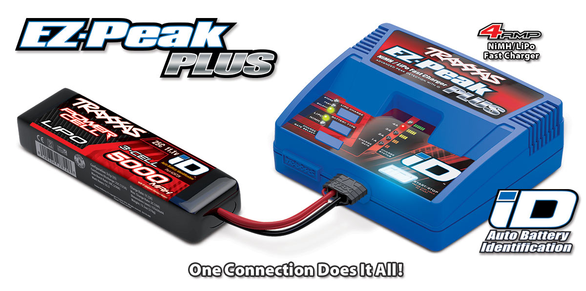 Traxxas 2970 EZ-Peak Plus Chargeur de batterie multi-chimie avec identification automatique (3S/4A/40W)