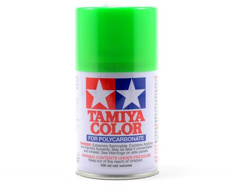 Peinture en aérosol Lexan vert fluorescent PS-28 Tamiya (100 ml)