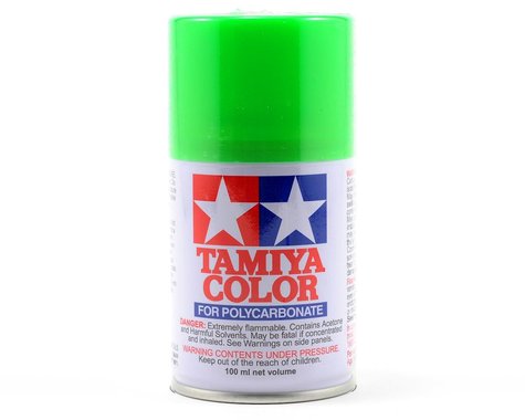 Peinture en aérosol Lexan vert fluorescent PS-28 Tamiya (100 ml)