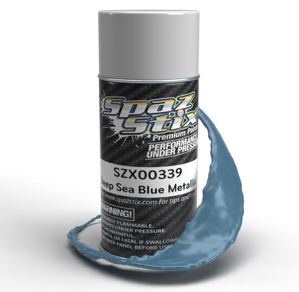 Spaz Stix 00339 Pintura en aerosol metálica azul marino profundo, lata de 3,5 oz
