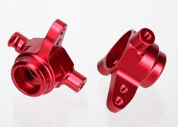 Traxxas 6837R Jeu de blocs de direction en aluminium (rouge) (2)