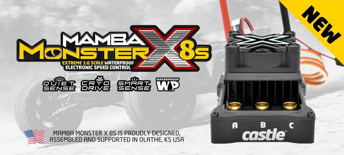 CREACIONES DEL CASTILLO 010-0165-00 MAMBA MONSTER X 8S, 33.6V ESC
