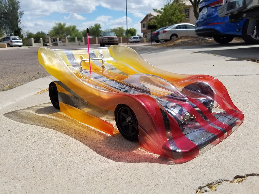 Delta Plastik 1083 LOLA C MONO 295mm ESCALA 1/8 GP RC CUERPO DE COCHE 2mm