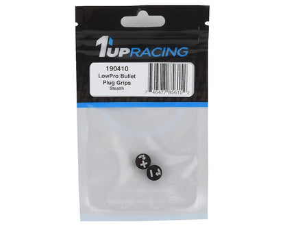 1UP Racing 190410 LowPro Bullet Plug Grips (Black/Black)