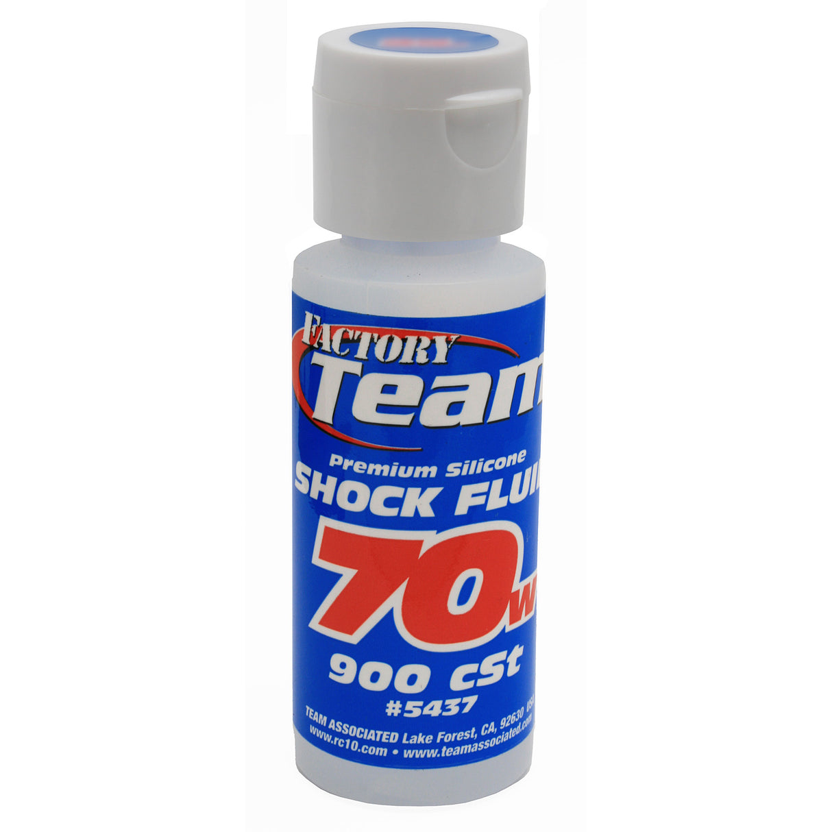 Team Associated 5437 Aceite de choque de silicona de 70 W, 2 oz