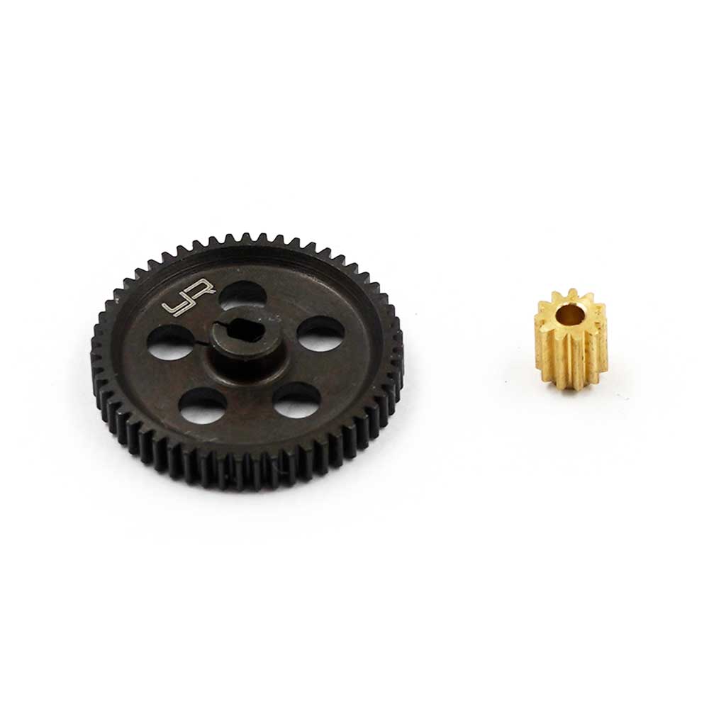 Yeah Racing STEEL 55T SPUR GEAR W/ 11T PINION FOR AXIAL SCX24