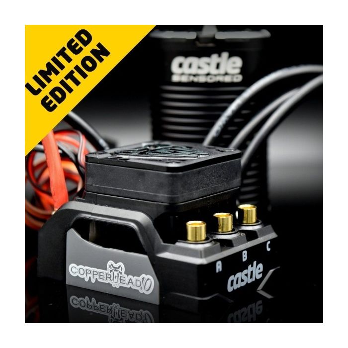 Castle Creations 010-0168-00 COPPERHEAD 10 ESC Sensored 1412 3200KV LIMITED SCT