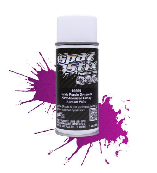 Spaz Stix 15559 Candy Purple Dynamite Aerosol Paint, 3.5oz Can