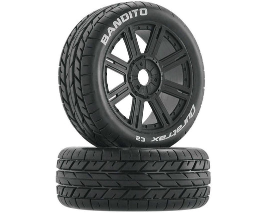 DuraTrax DTXC3655 Bandito Pre-Mounted Buggy Tire (Black)(2)(Soft - C2)