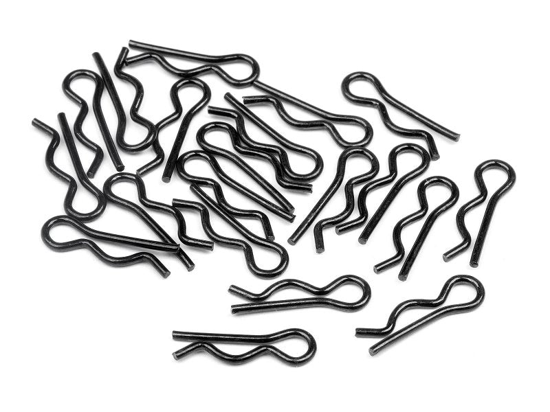 HPI Racing 6121 BROCHE DE CORPS (4mm/NOIR/PETIT/20pcs)