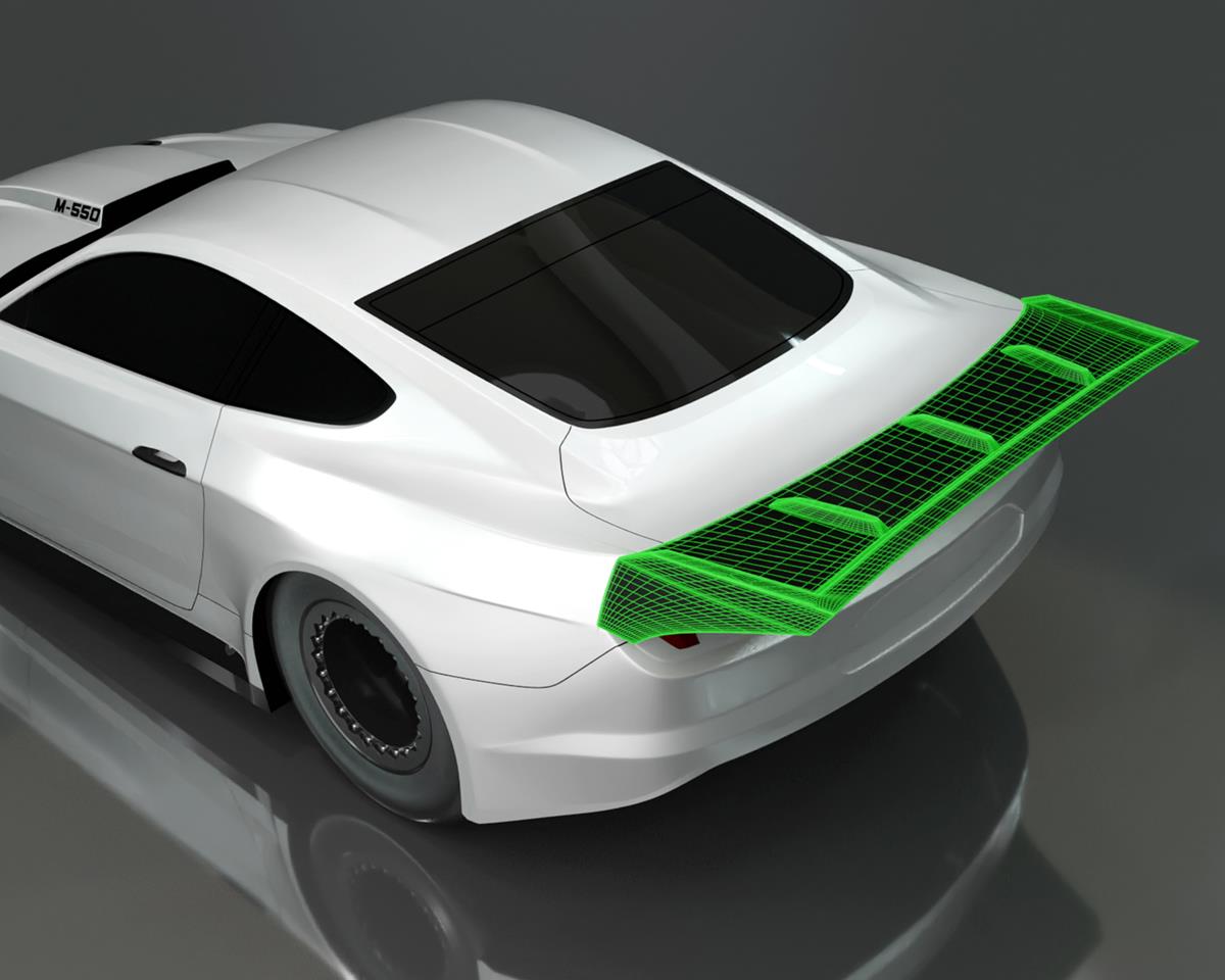 Bittydesign M-550 1/10 Pro No Prep Street Eliminator Drag Racing Body (Clear)