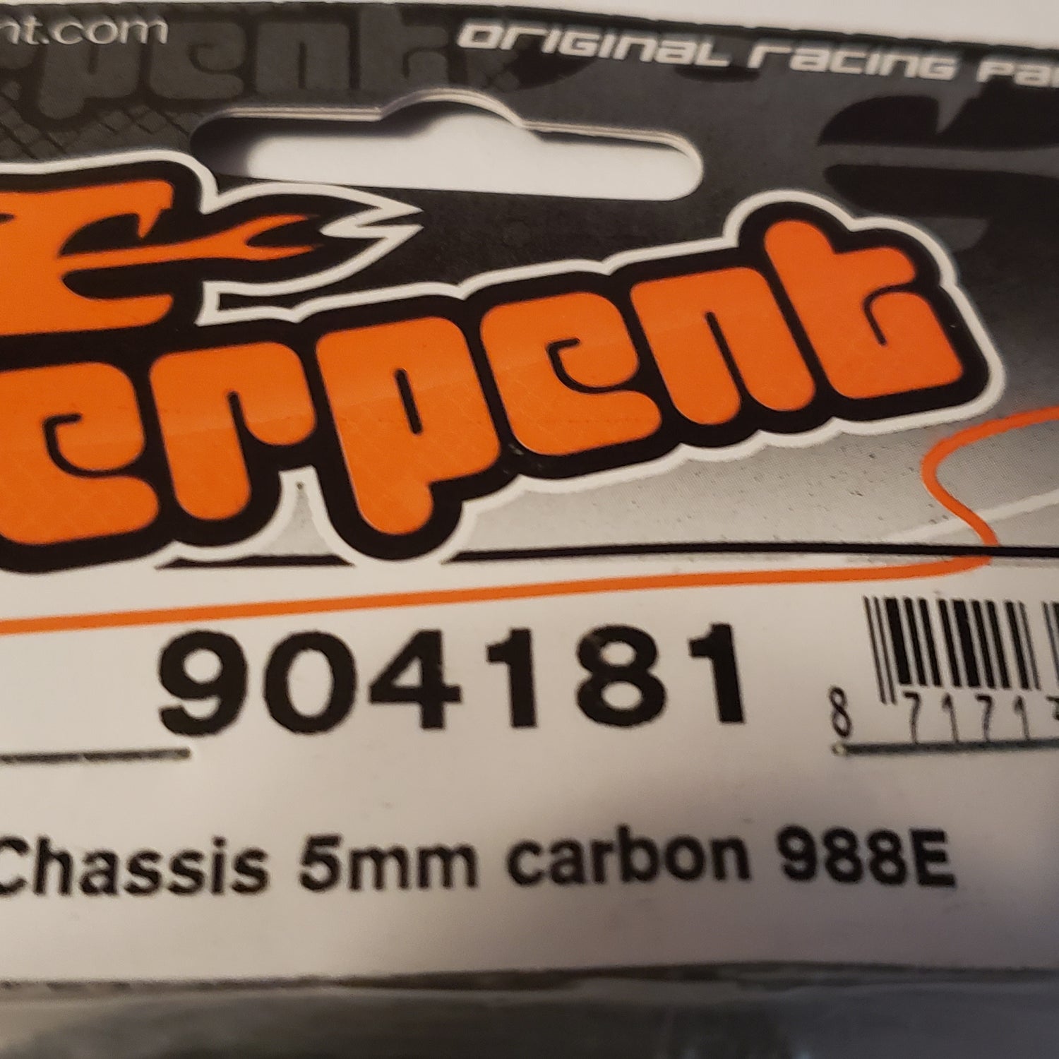 Châssis en fibre de carbone Serpent 988-E 5 mm #904181
