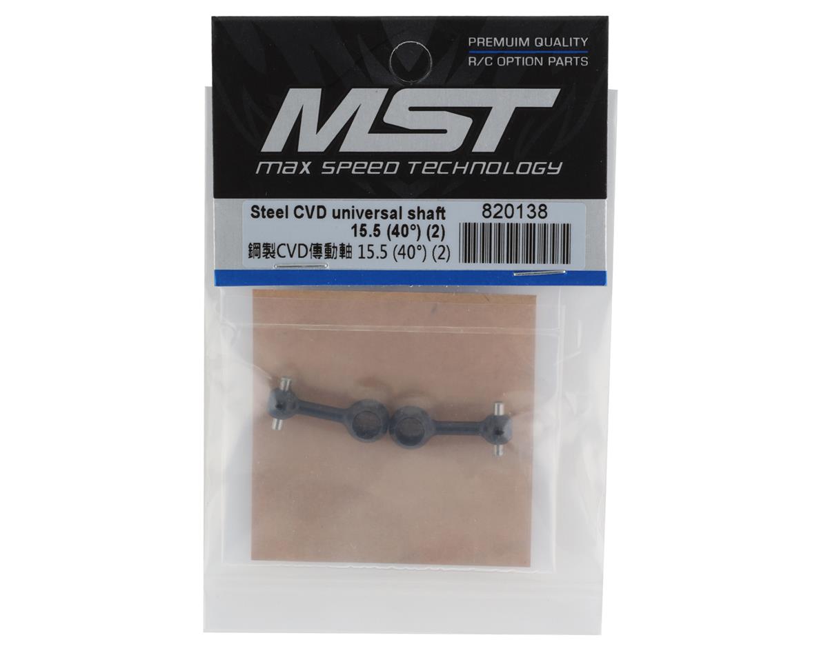 MST 820138  TCR-M 15.5mm Steel CVD Universal Shaft (40°) (2)