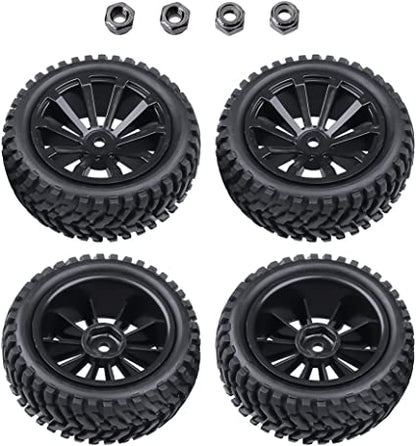 WL TOYS ROXSPORT TIRES & RIMS 12MM HEX HUB 4 PACK 2.99 inch / 76mm