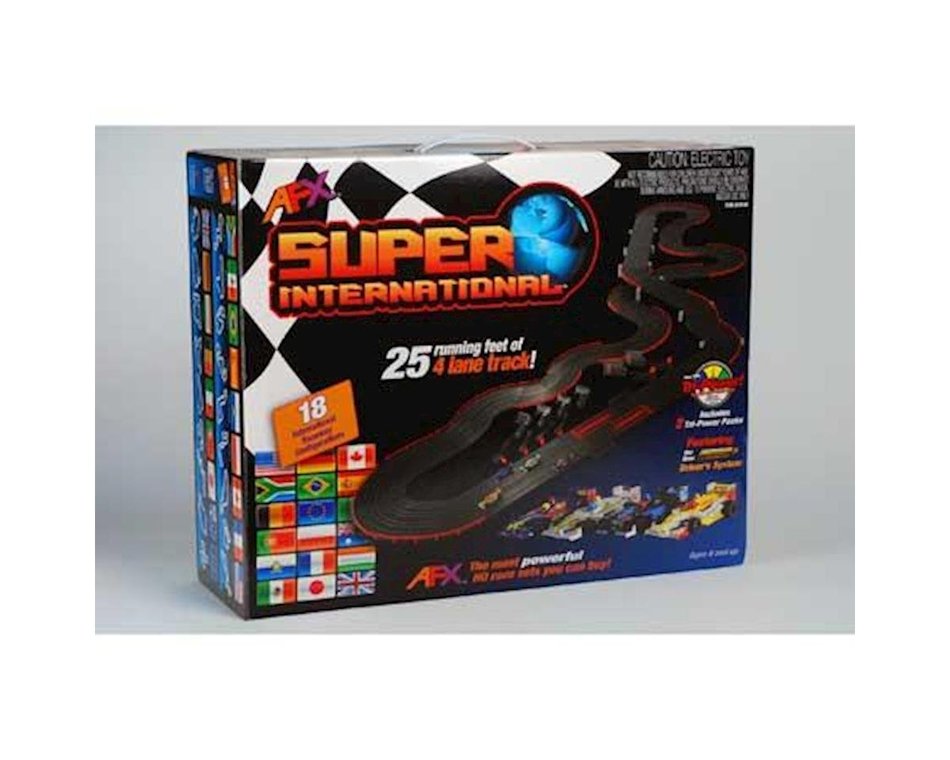 AFX 21018 Super International (MegaG+) HO Scale Slot Car Track Set w/ Tri-Power