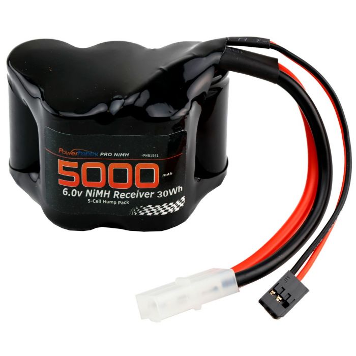 Powerhobby PHB1541 6v 5000mAh 5-Cell Hump Receptor NiMH RX Batería escala 1/5