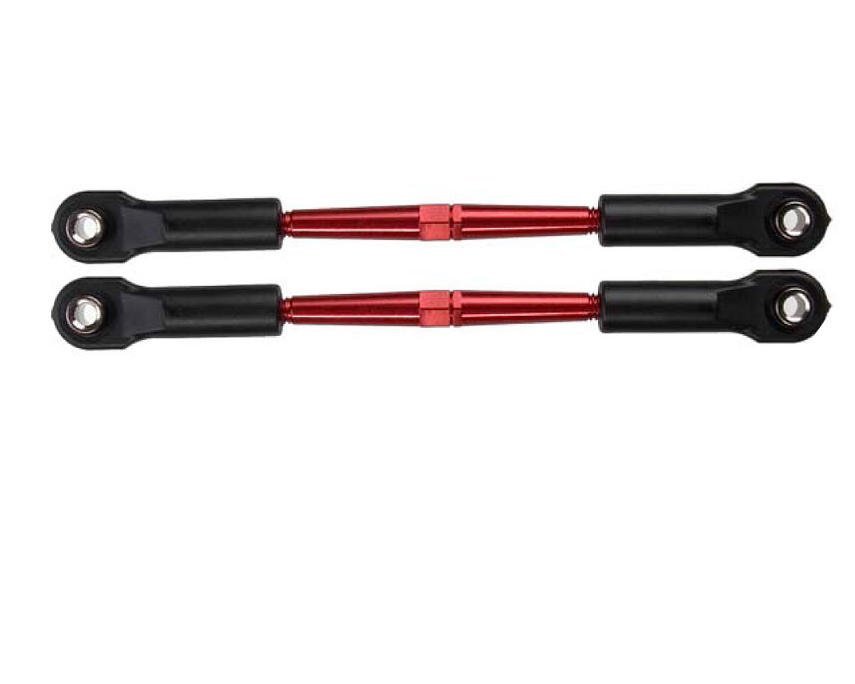 Traxxas 3139X 59 mm Enlace de punta con tensor de aluminio (rojo) (2)