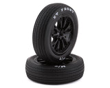 Traxxas 9474 Drag Slash Front Pre-Mounted Tires (Gloss Black) (2)