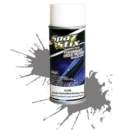 Spaz Stix 15709 Pintura en aerosol para tinte de ventana/tinte de sombra "Candy Black"