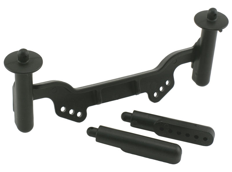 RPM 81122 Soportes y poste delanteros ajustables para el cuerpo, para Traxxas Slash/Rustler/Nitro S