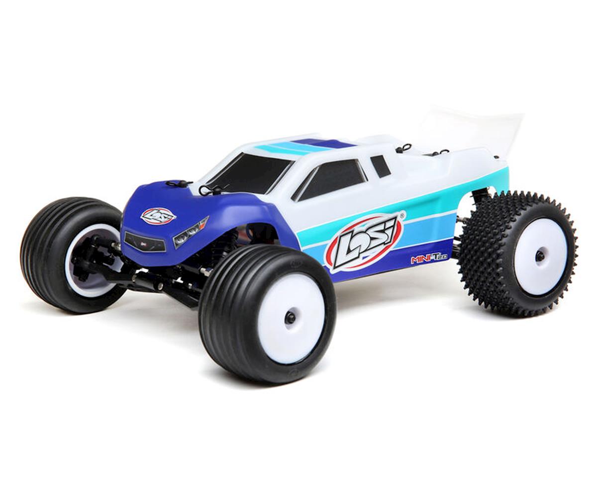 Losi LOS01019T2 Mini-T 2.0 1/18 RTR 2WD Brushless Stadium Truck (Blue)