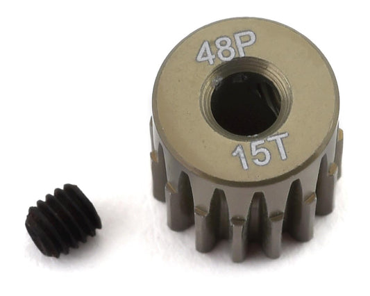 ProTek RC 48P Engranaje de piñón de aluminio anodizado duro liviano (diámetro de 3,17 mm) (15T)