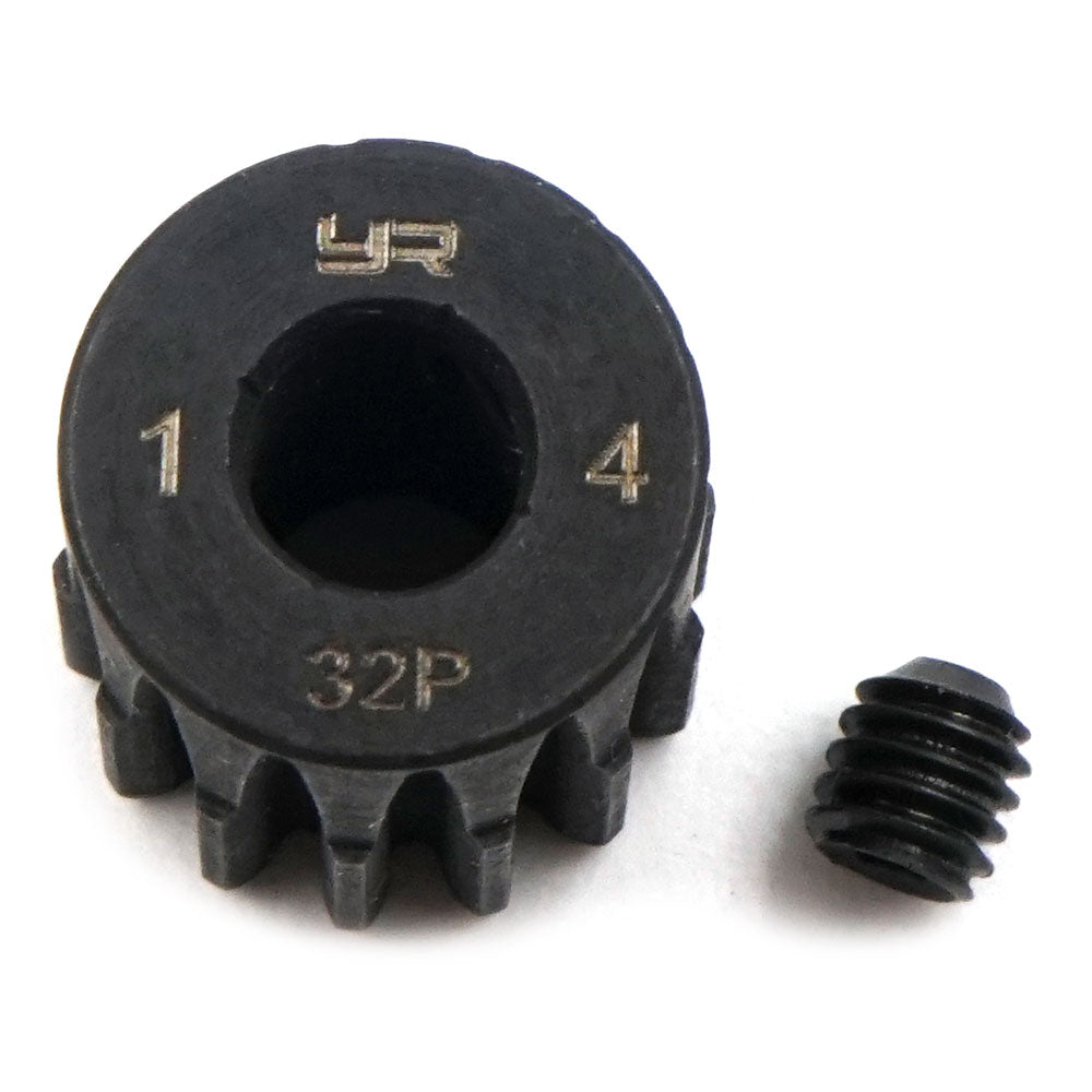 Yeah Racing MG-32002 HD Steel 5mm Bore Motor Gear/Pinions 32 Pitch 14 Teeth