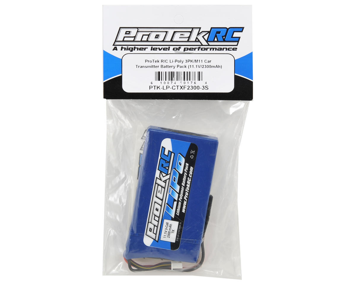 ProTek PTK-5172 RC LiPo 3PK/M11 Batterie pour émetteur de voiture (11,1 V/2300 mAh)