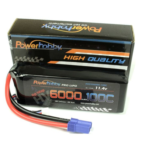 Batería Lipo Powerhobby 3s 11.4V HV 6000mAh 100c - 200c