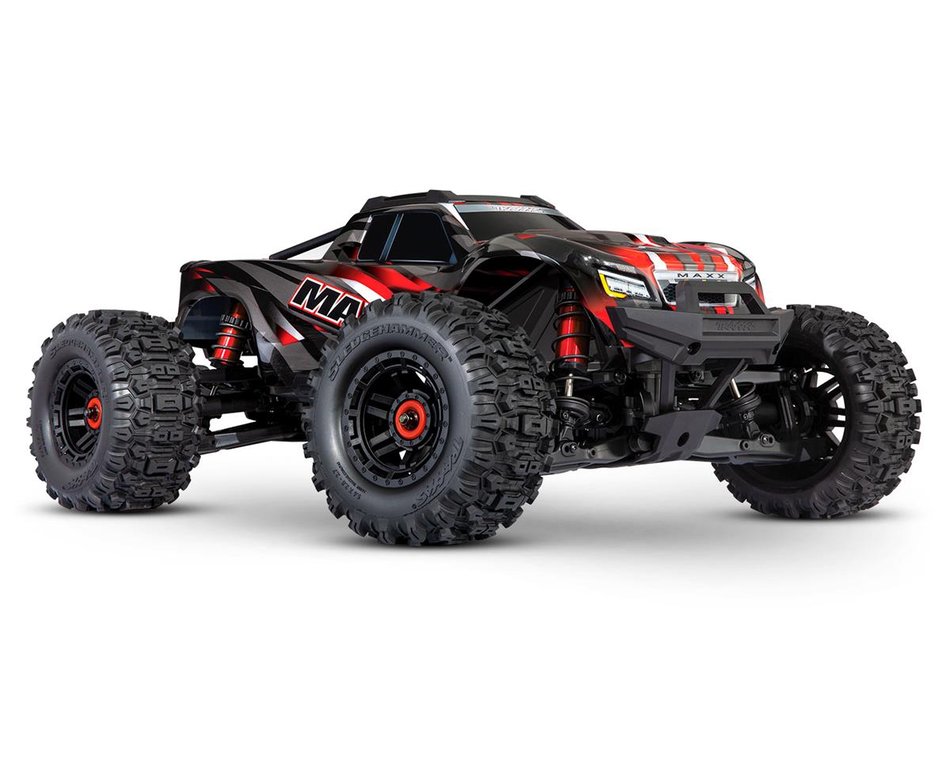 Traxxas 89086-4 RED Le plus récent MAXX avec WideMAXX