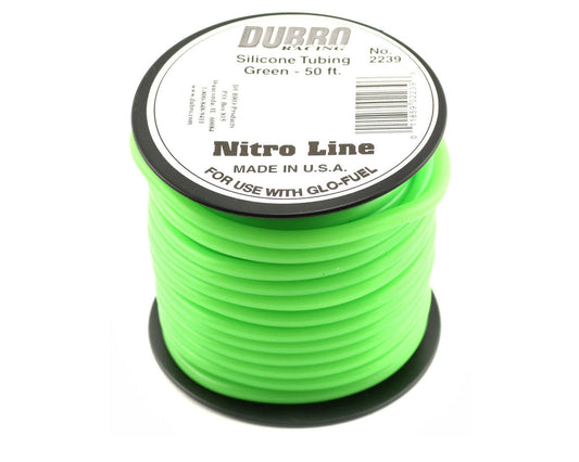 DuBro DUB2239 "Nitro Line" Silicone Fuel Tubing (Green) (50')